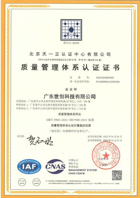 ISO 9001:2015 original scan with holder name obscured in the web preview