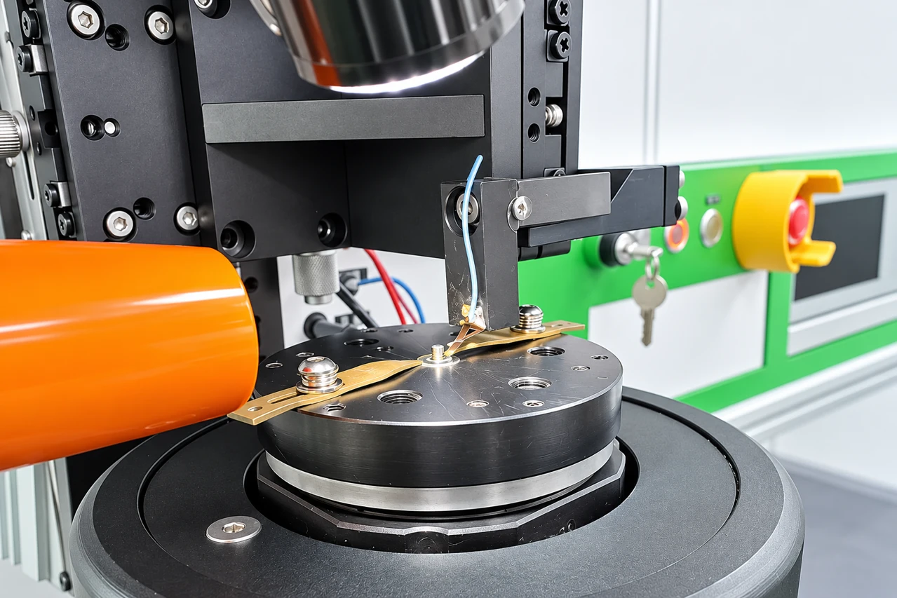 Rotary fixture and probe for resistance and linearity measurement